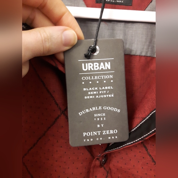 Point Zero Urban Collection Semi-Fitted Collared Shirt Size L - Picture 6 of 8